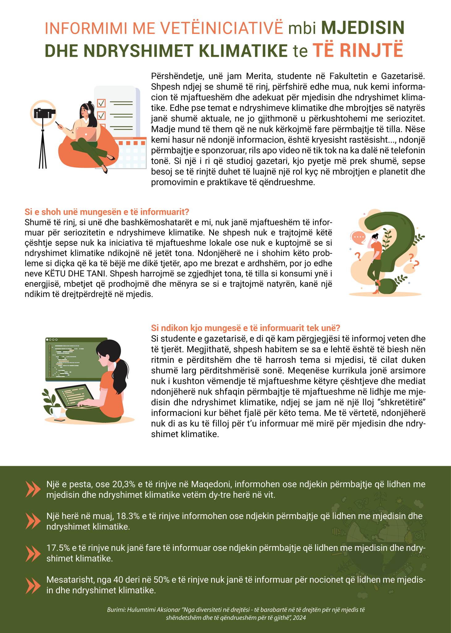 Vetë-informimi për mjedisin dhe ndryshimet klimatike tek të rinjtë