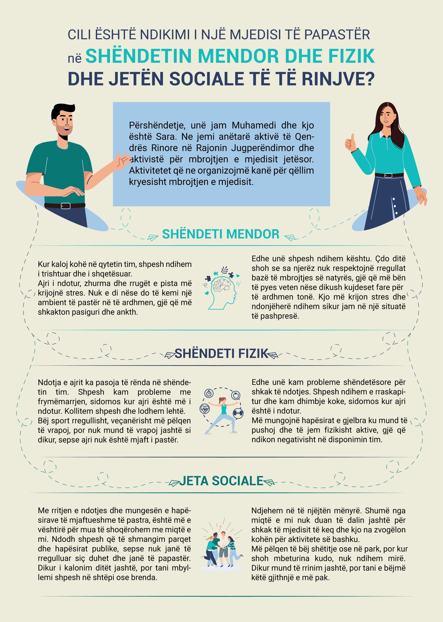 Cili është ndikimi i mjedisit të ndotur në shëndetin mendor, fizik dhe jetën sociale të të rinjve?